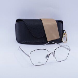 Loewe LW50073U 016 Geometric Eyeglasses 55mm – Silver